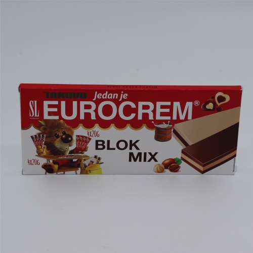 Eurocrem blok mix 160g 8x20g - Swisslion 