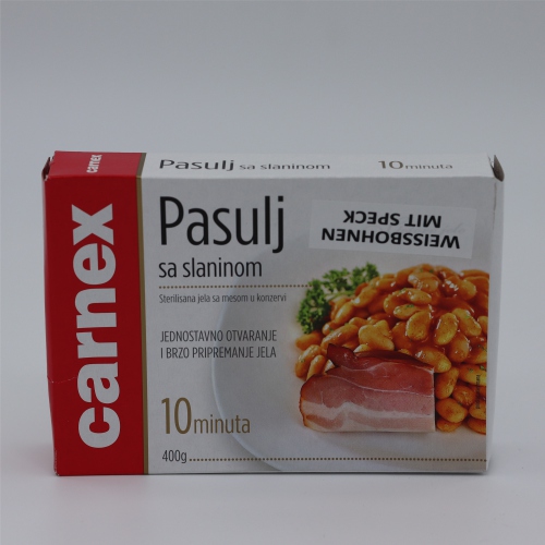 Pasulj sa slaninom 400g -Carnex 